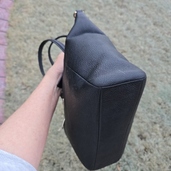 Coach Black Pebbled Leather Prairie Satchel Crossbody Handbag With Hang Tag - Picture 8 of 15